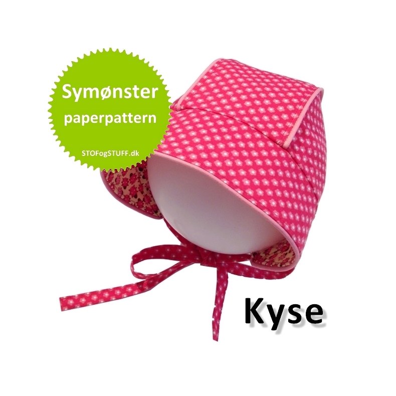 Baby Kyse med Tittekanter, Symnster/paper pattern, str. 0-24 mdr.