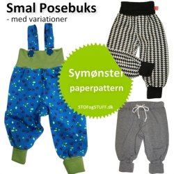Smal Posebuks med variationer, Symnster/paper pattern, str. 0 -24 mdr.