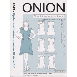 Onion 2049 Kjoler med kiminormer til strikstof, str. xs-xl