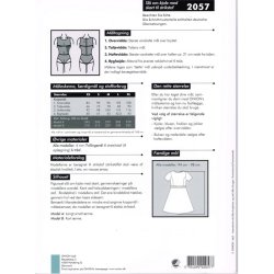 Onion 2057 symnster, Kjole sl om-effekt med skrt til strikstof, str. xs-xl