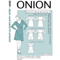Onion 2061 symnster, Kort kjole med Dolman-rme til strikstof, str. xs-xl