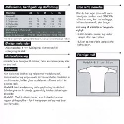 Onion 2061 symnster, Kort kjole med Dolman-rme til strikstof, str. xs-xl