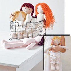 Kludedukker i 3 strrelser. Snitmnster i papir