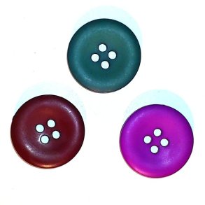Knap - klassisk, 19 mm, 3 farver, pr. stk.