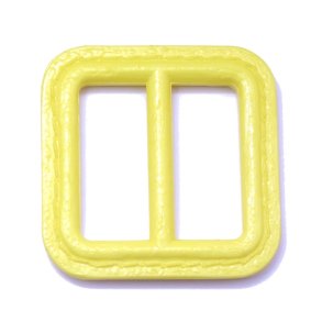 Bltespnde i firkantet plast, 25 mm, gul, pr. stk.