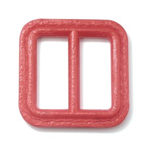 Bltespnde i firkantet plast, 25 mm, rd, pr. stk.