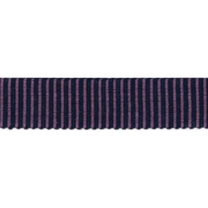 Pyntebnd, stribet grosgrain, bl/lyslilla, br. 15 mm, pr. m.