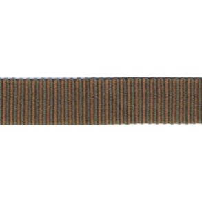 Pyntebnd, stribet grosgrain, sennepsgul/armygrn, br. 15 mm, pr. m.