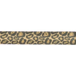 Kantebnd med leopard dyreprint, pr. m.