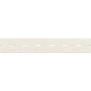 Hvid knaphuls elastik 18 mm., pr. meter