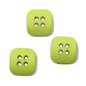 Knap, lime, 10mm, pr. stk