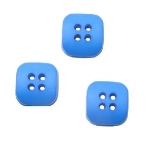 Knap, turkis, 10mm, pr. stk