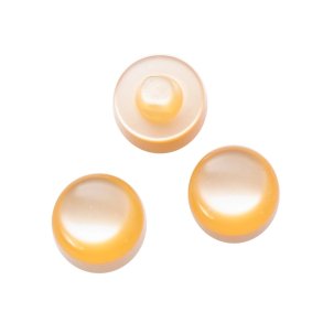 Knap i perlemorslook, halvrund, 14 mm, fersken, pr. stk.