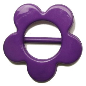 Blomster Bltespnde plast, 20 mm, lilla, pr. stk.