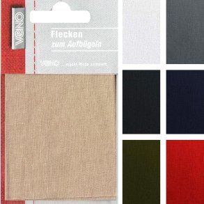 Reparationslap. Ekstra soft strygelap i bomuld. Vlg farve